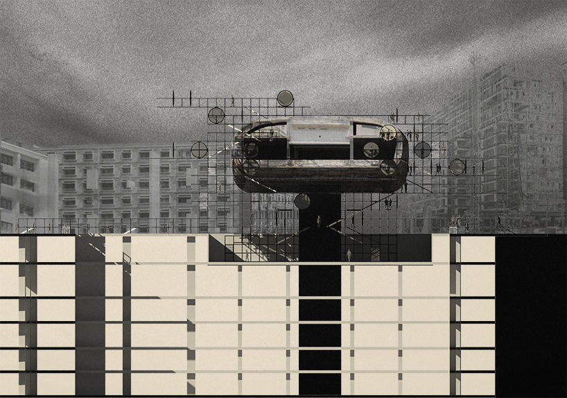 anthony saroufim proposes to transform beirut's egg into a camera obscura anthony saroufim the egg camera obscura beirut designboom