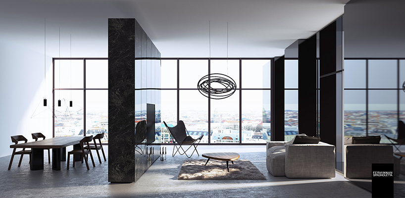 ferminnan + spagnoletta architects propose kaleydoscope skyscraper hotel in berlin ferminnan + spagnoletta architects kaleydoscope hotel skyscraper berlin designboom