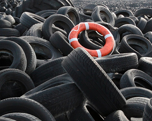 heavy sea by artist pejac confronts modern day failings towards the earth