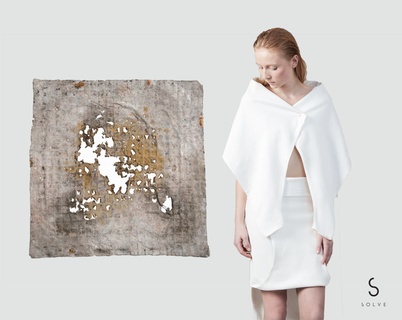 SOLVE creates three biodegradable pieces of clothing that transform into 30  different styles