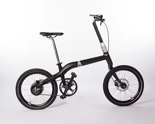 frederic boonen develops aluminum hinged, folding carbon fiber city bicycle
