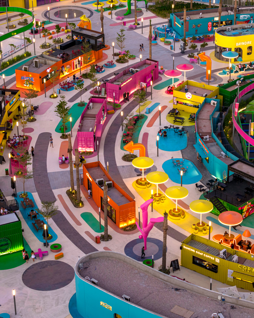 circular patterns and bright colors guide visitors through 100architects' public hub in egypt