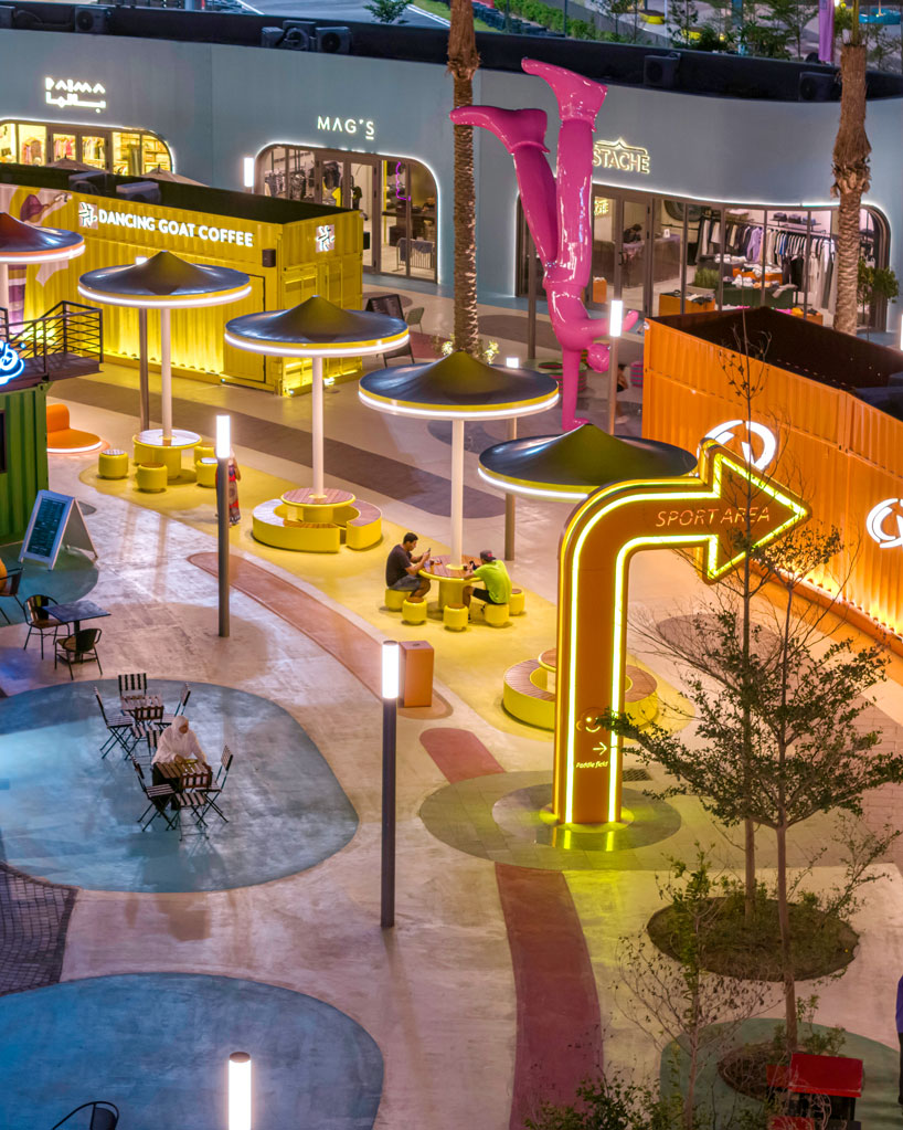 circular patterns and bright colors guide visitors through 100architects' public hub in egypt