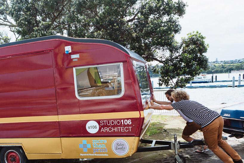 studio106 gone mobile caravan office designboom