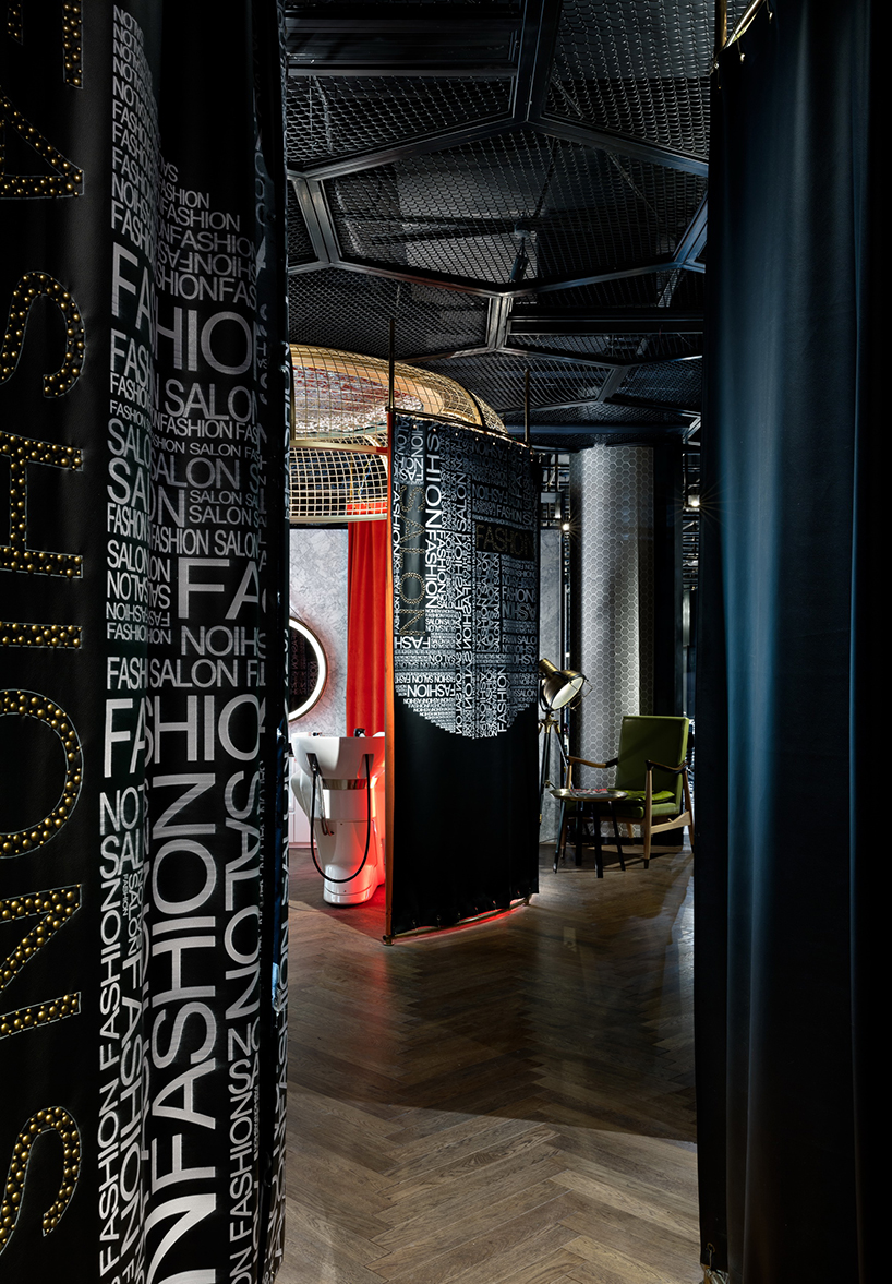S5 design creates a moody punk interior for barber shop in wuxi, china
