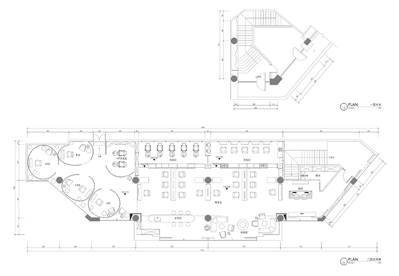 S5 design creates a moody punk interior for barber shop in wuxi, china