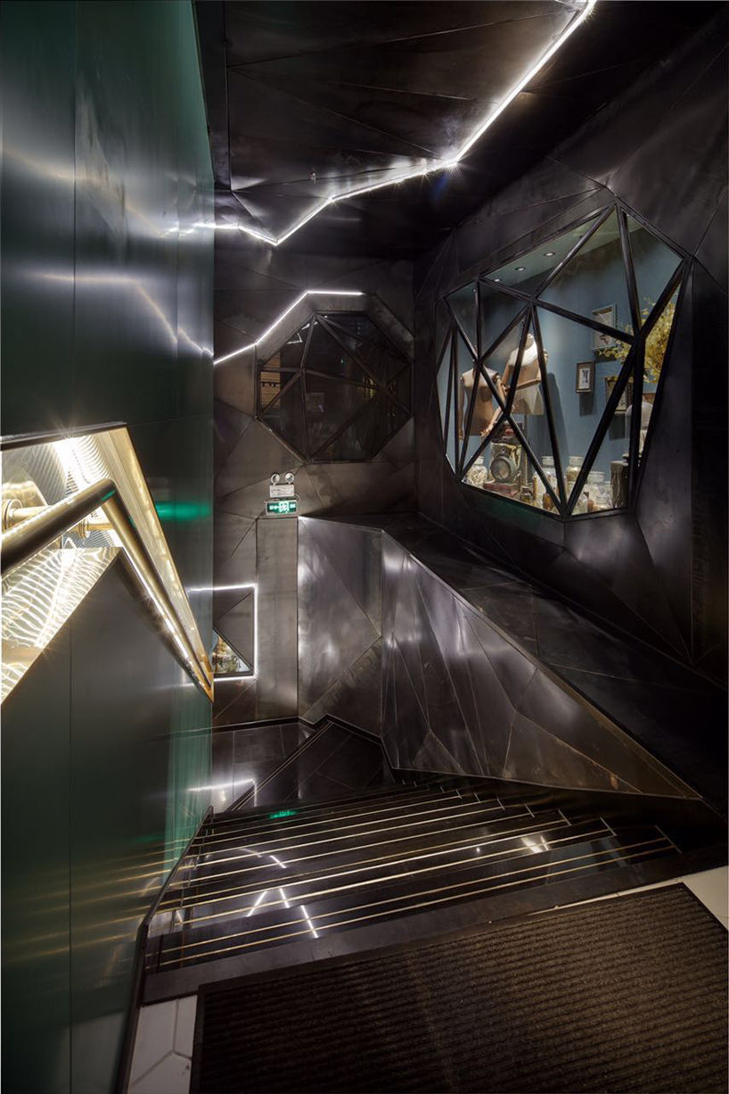 S5 design creates a moody punk interior for barber shop in wuxi, china