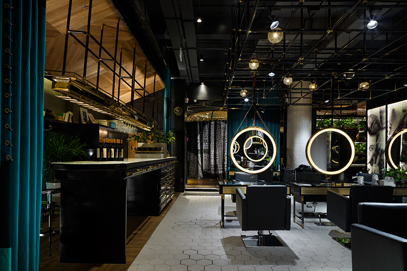 S5 design  creates a moody punk  interior for barber shop  in 