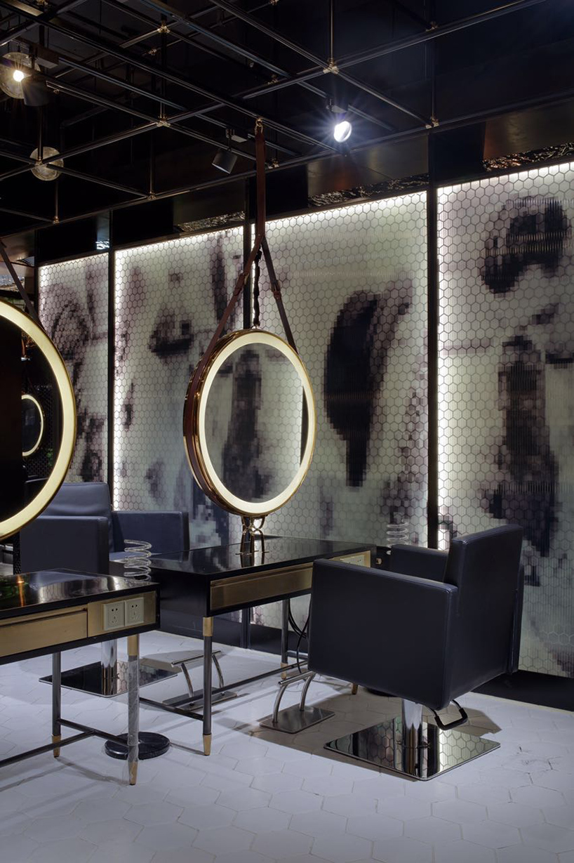 S5 design creates a moody punk interior for barber shop in wuxi, china