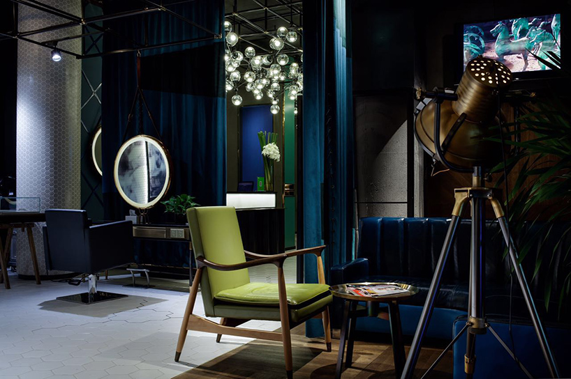 S5 design creates a moody punk interior for barber shop in wuxi, china