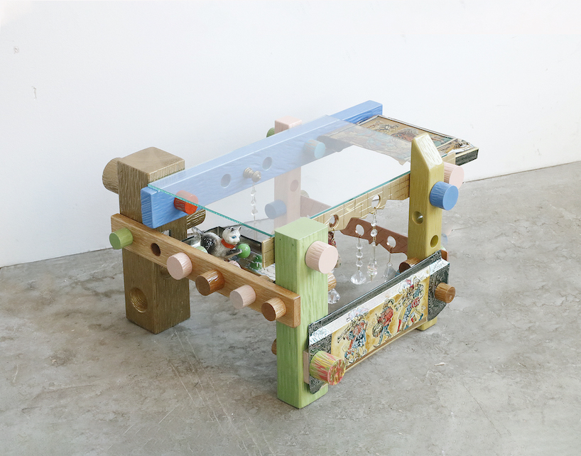 reused toys and roadside finds shape shigeki yamamoto's tables at dutch design week 2024