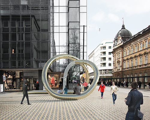 mojca kocbek vimos + primož boršič propose a coiled water sculpture for ljubljana