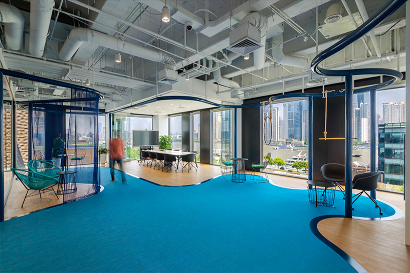 diego fuertes + 100architects complete underwater-themed club-med headquarters in shanghai