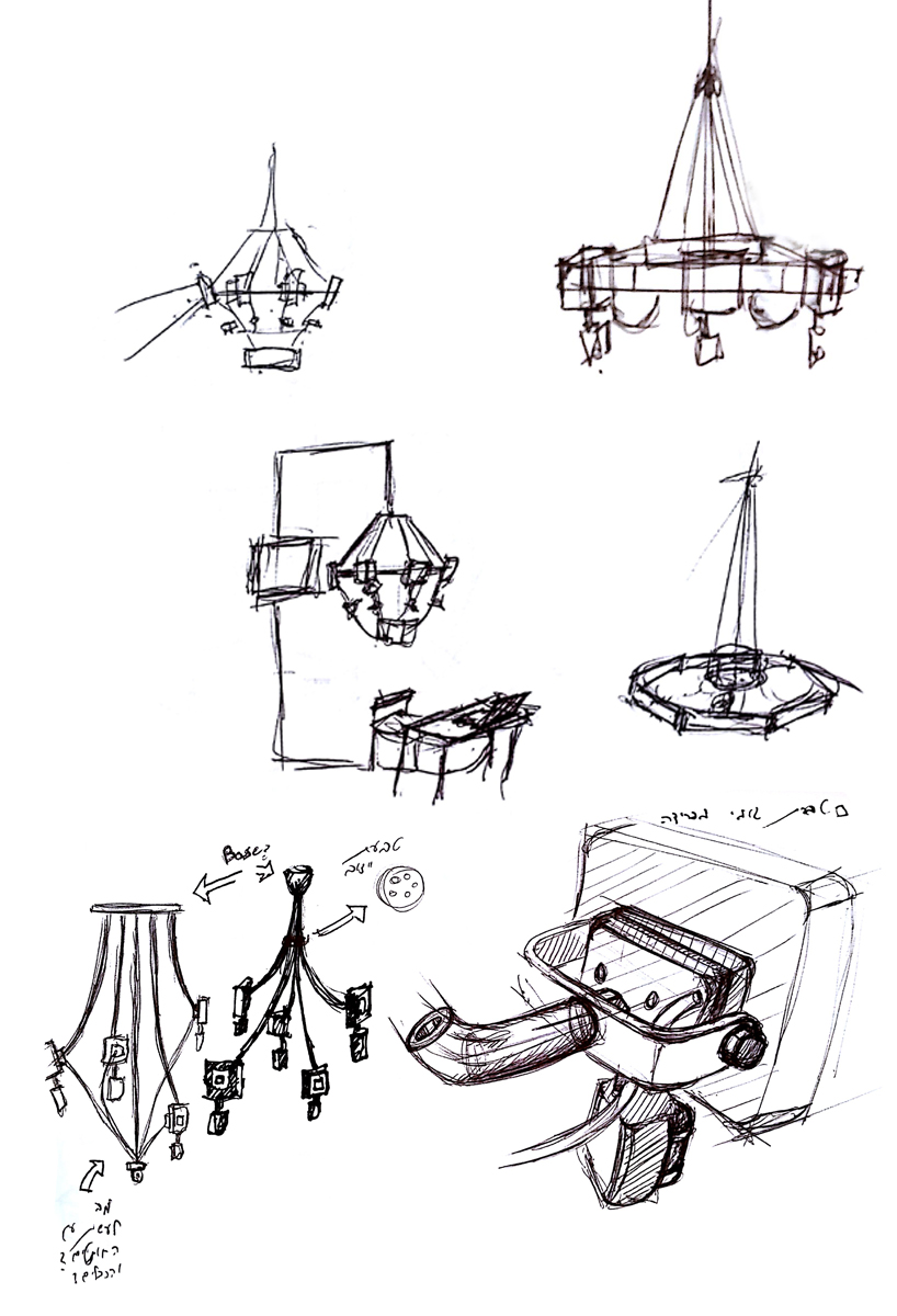 iftach gazit panopticon chandelier designboom