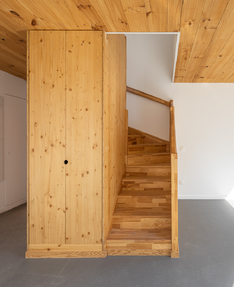 The mobile architecture office's wooden residential complex reinterprets the characteristic Parisian suburban architecture