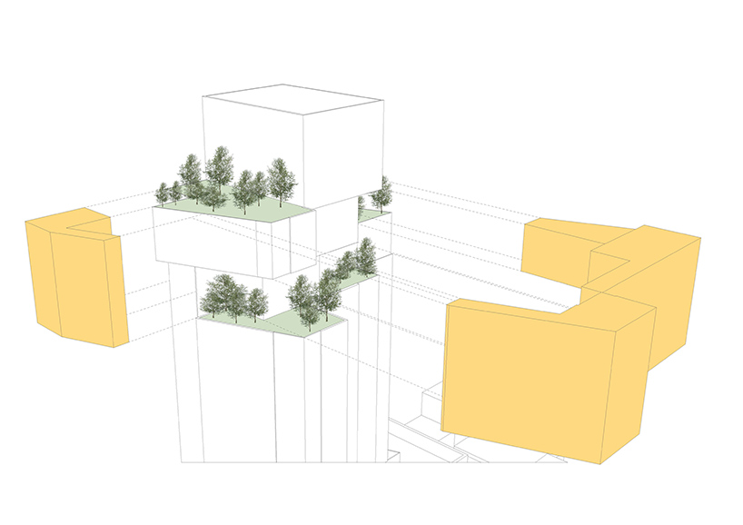 studio seilern architects envisions a skyscraper + sculpture garden in new york