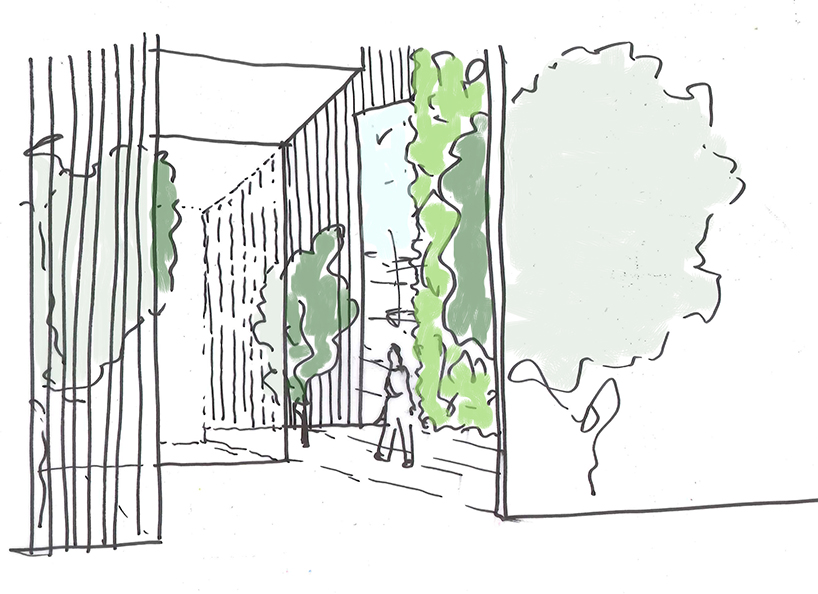 studio seilern architects envisions a skyscraper + sculpture garden in new york