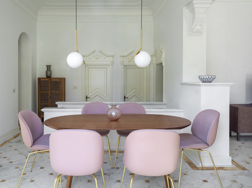 pardini hall applies marble finishes to '3VB' apartment in forte dei marmi designboom