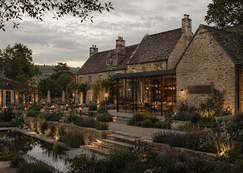 stone-built meadows boutique hotel takes shape around gardens in rural UK - 1