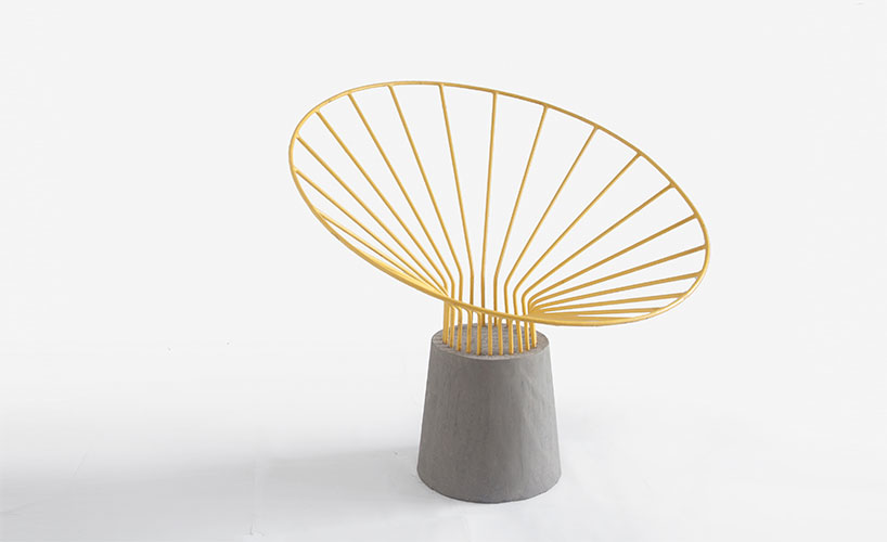 fifth column reo chair steel concrete designboom