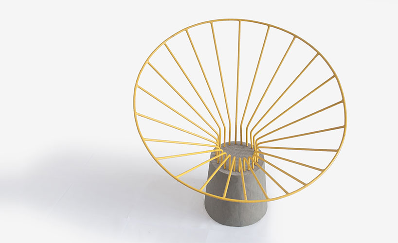 fifth column reo chair steel concrete designboom