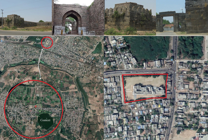 NUDES builds high school as monolithic mass 'punctuated' by voids in india