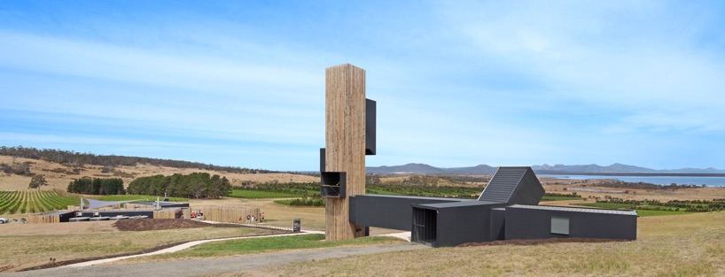 cumulus studio's vineyard observatory frames views of australian peninsula