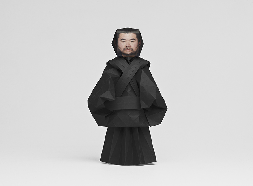 damaris bilbao creates an origami portrait of hiroshi tsunoda