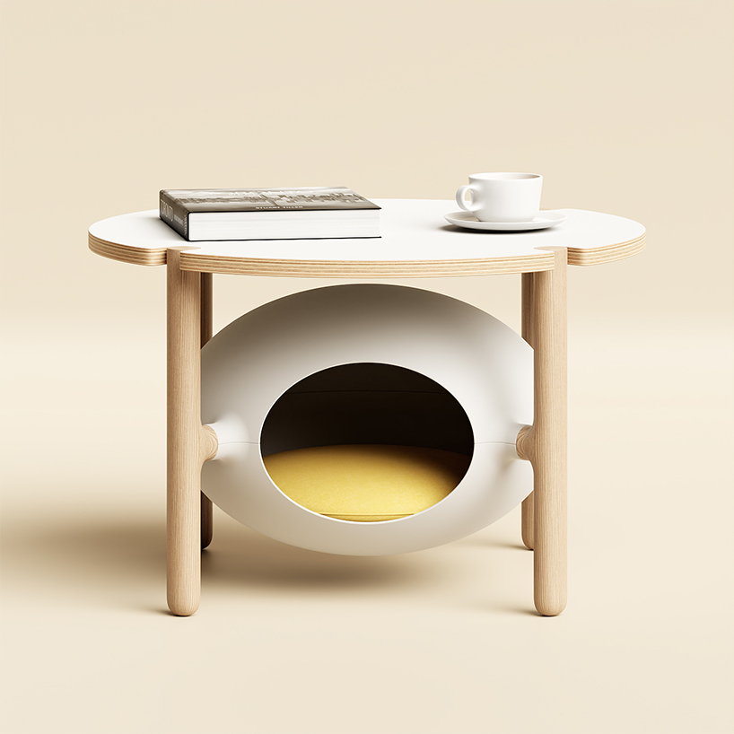 João Teixeira’s igloo is a cozy pet bed disguised as a coffee table and promises to add a modern look at home 5