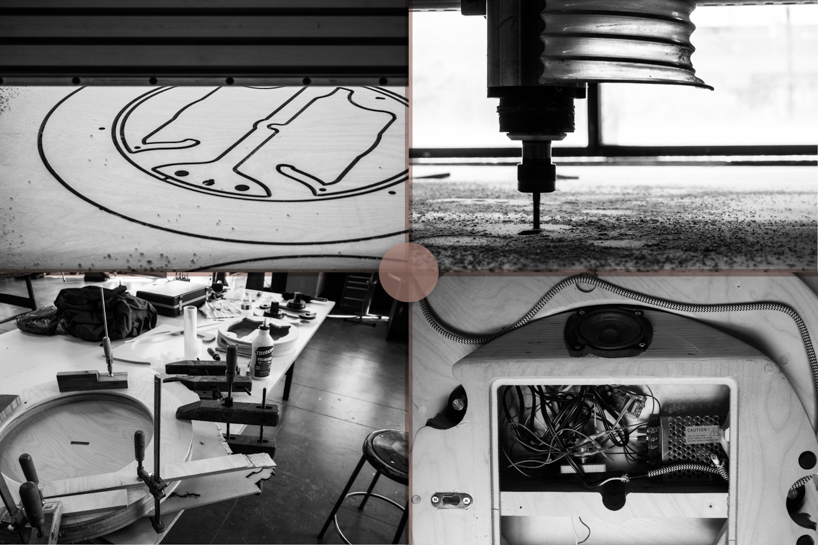 mckay nilson's interactive woodrow stereo developed with swarm design