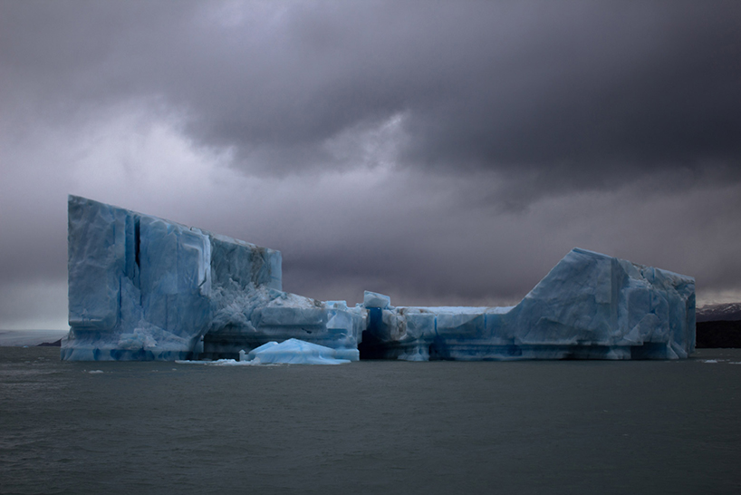 geometrical icebergs by hugo livet question the origins of NASA's recent discover designboom