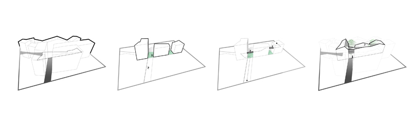 adplus studio 3 houses folded roof ho chi minh city designboom