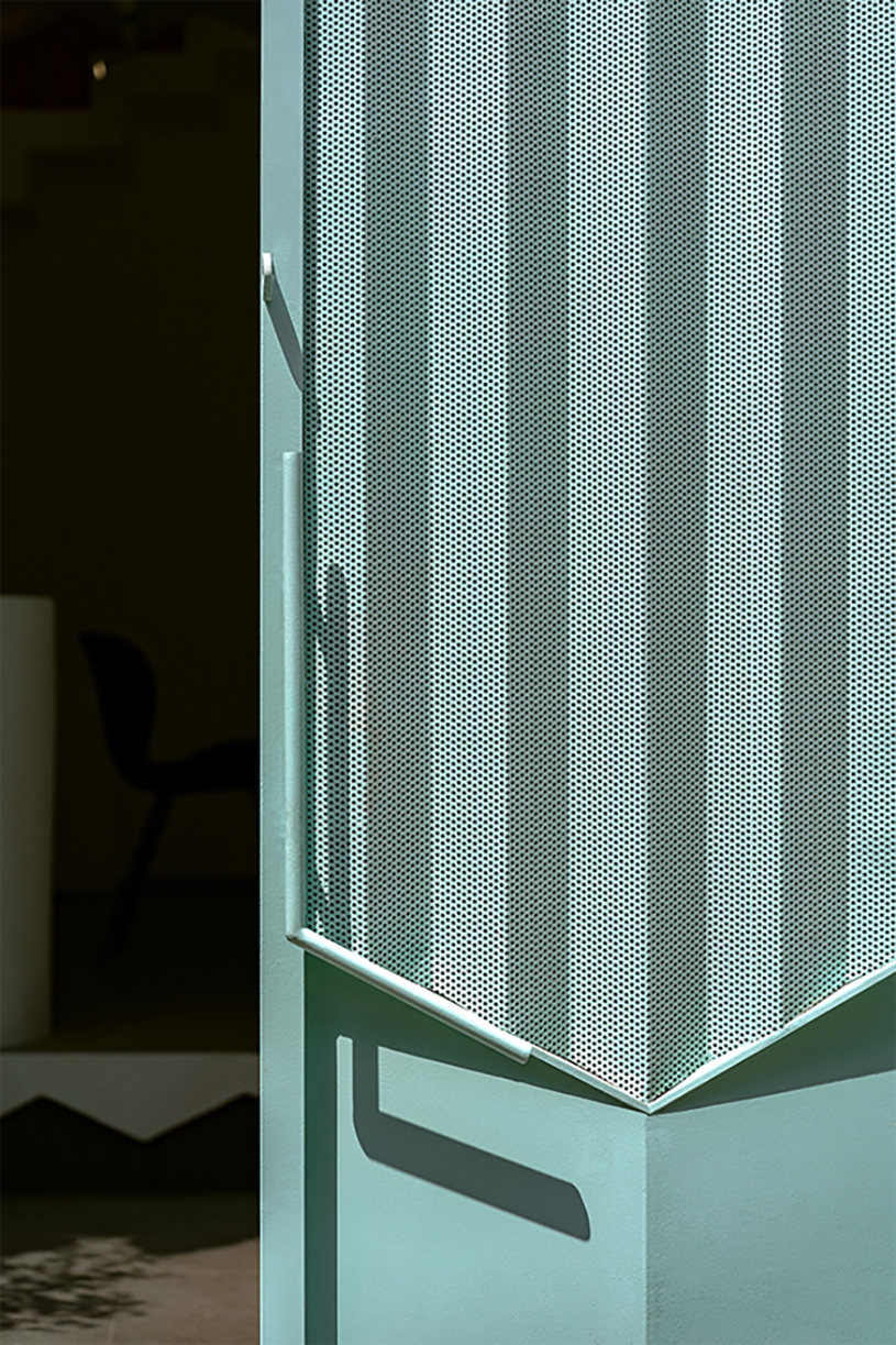 jagged cantilever protrudes from AD+studio's house on a narrow alley in vietnam