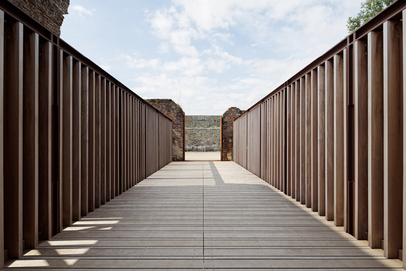binario architectes villers abbey visitor center belgium designboom