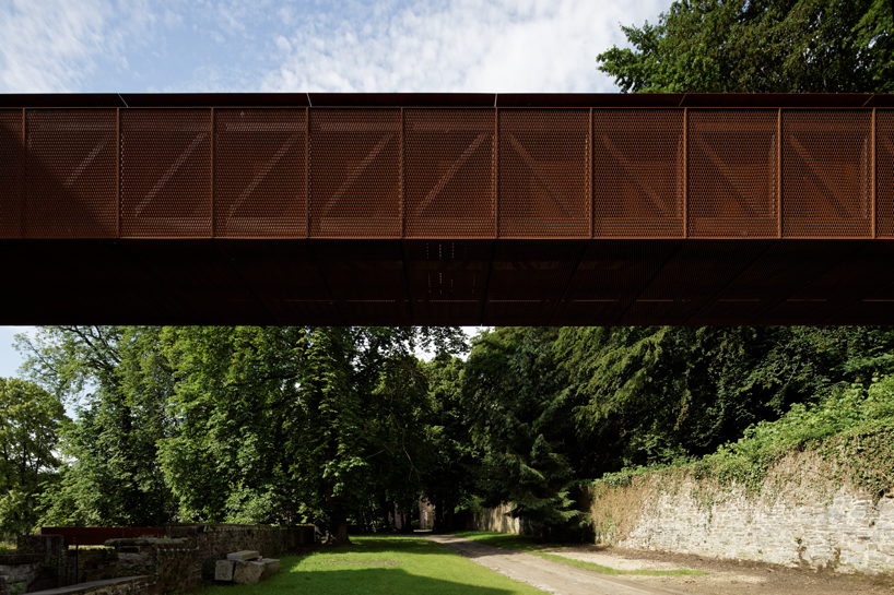 binario architectes villers abbey visitor center belgium designboom