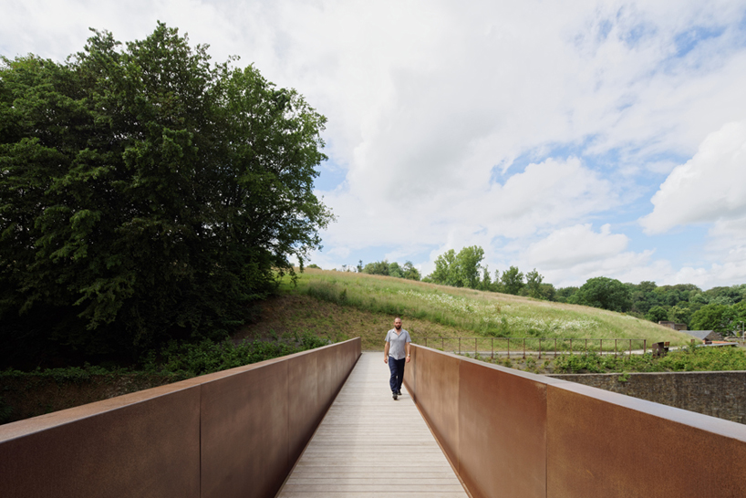 binario architectes villers abbey visitor center belgium designboom