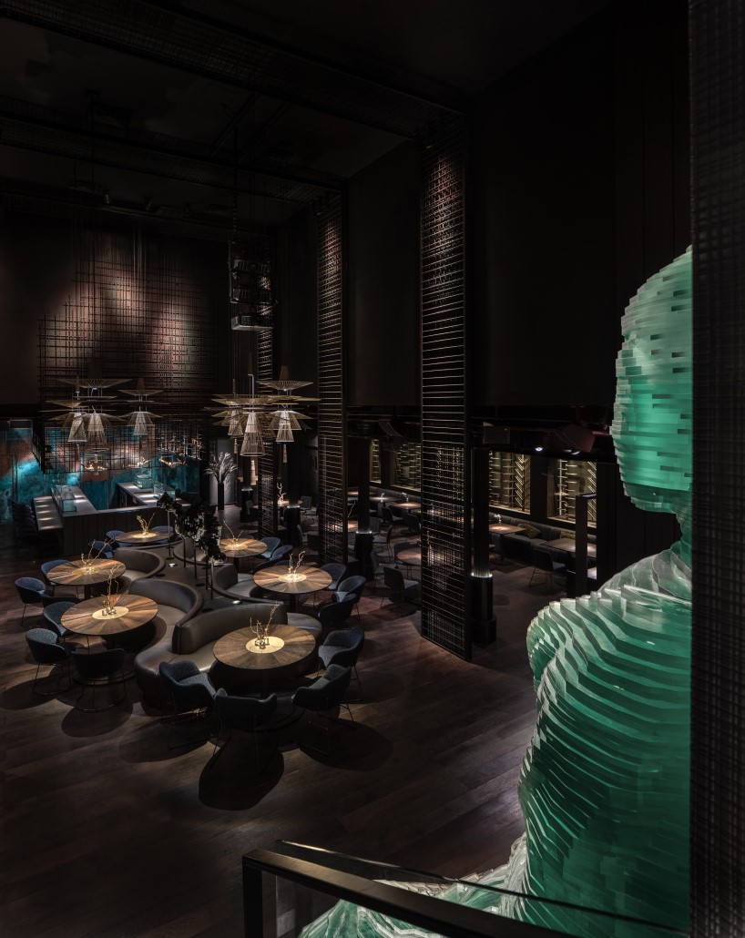 YOD group decorates new york restaurant interior with 4.5-meter