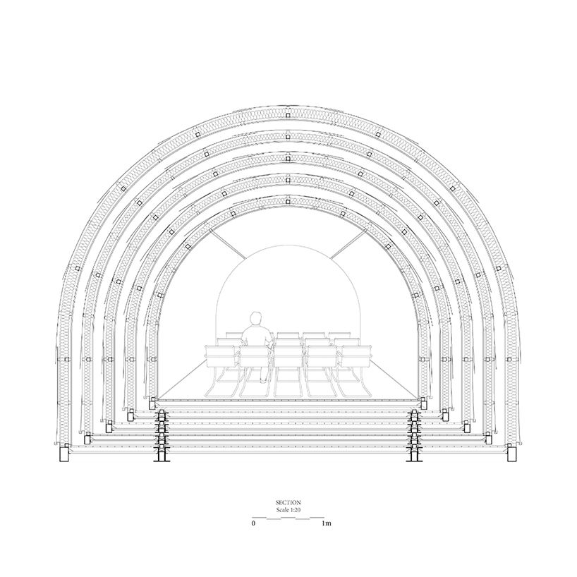 ana rita vale andré calvete pavilion in extenso iberian competition pladur designboom