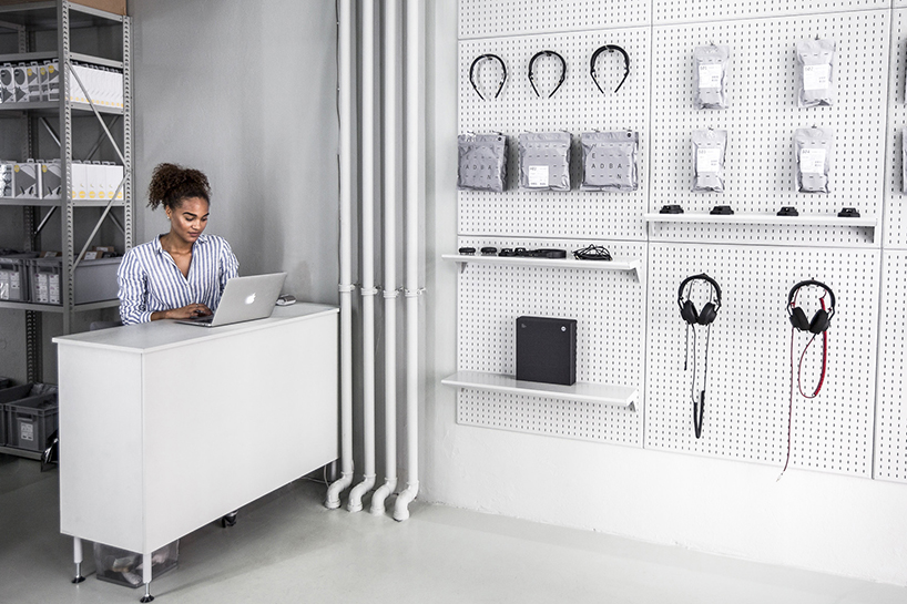 borg bruckner designs flexible interior for AIAIAI flagship store in copenhagen