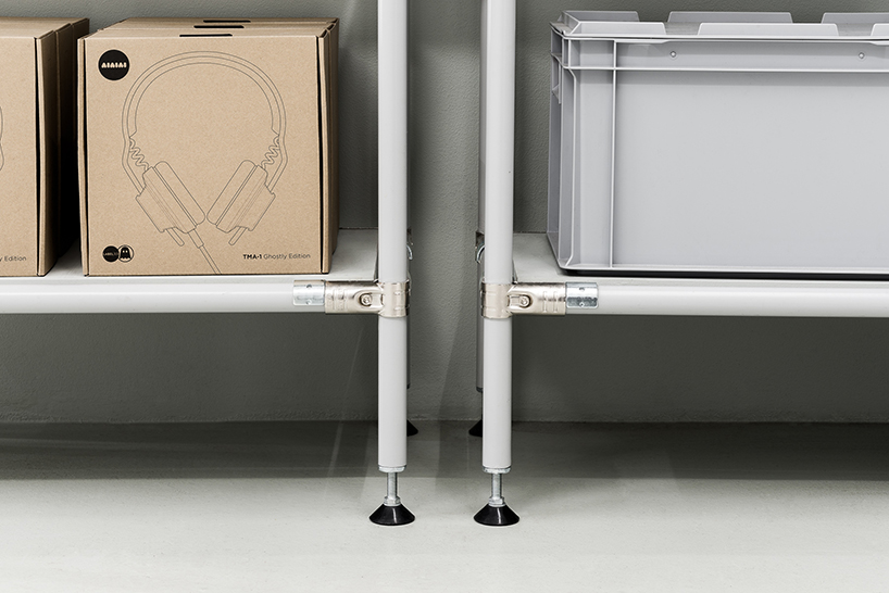 borg bruckner designs flexible interior for AIAIAI flagship store in copenhagen