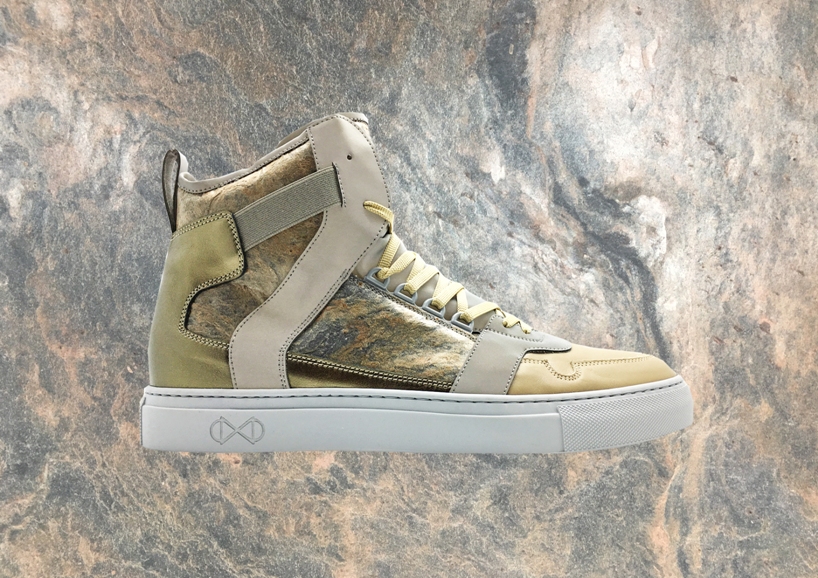 and roxxlyn join forces to the world's sneakers made from real stone