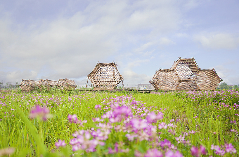 mountain poetic provides bamboo landmark architecture in china
