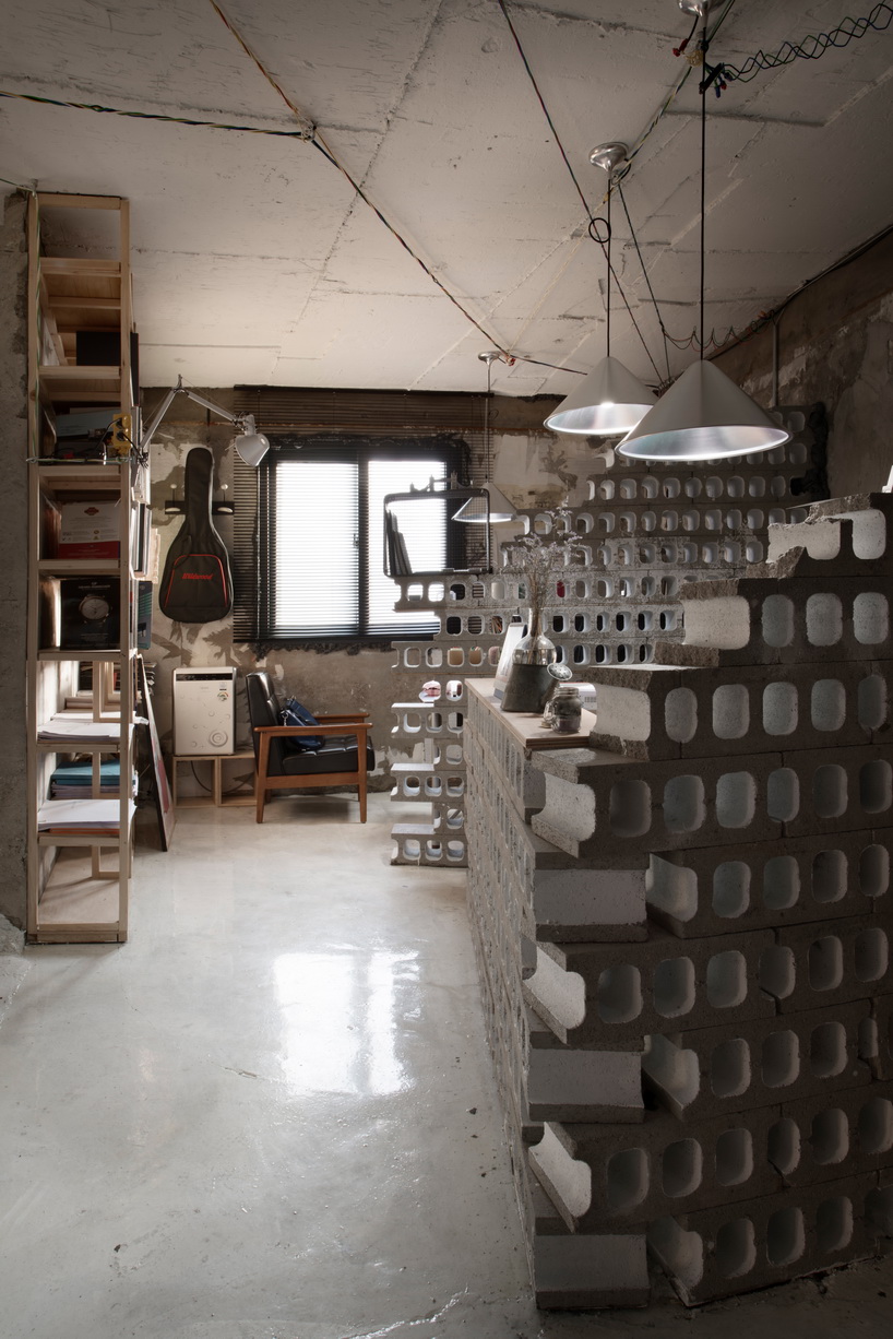 studio starsis models its latest office space in seoul like a construction site