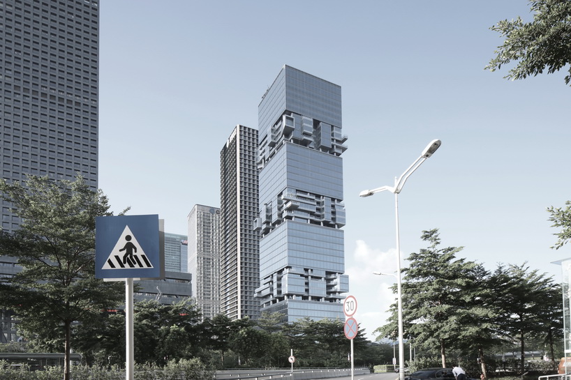 O.H.A unveils new photographs of hans hollein's SBF tower in shenzhen