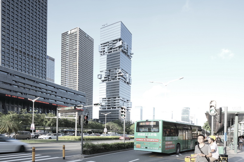 O.H.A unveils new photographs of hans hollein's SBF tower in shenzhen