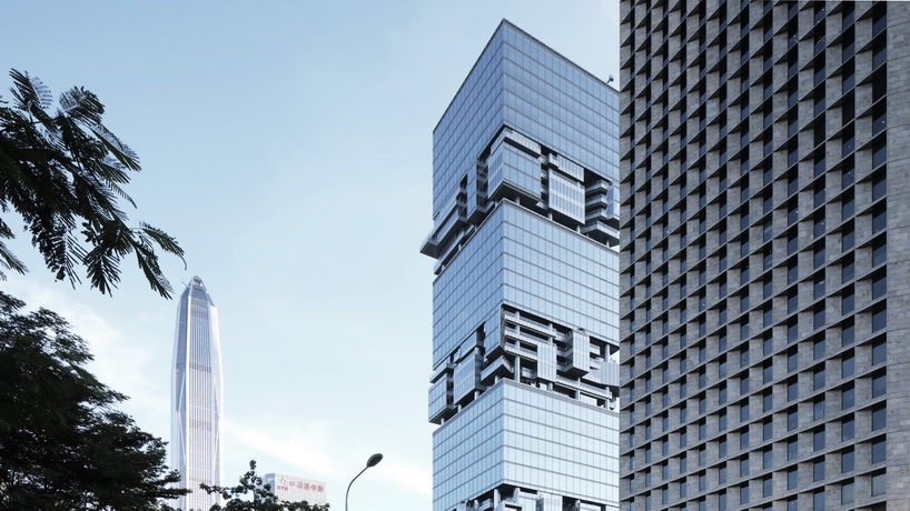 O.H.A unveils new photographs of hans hollein's SBF tower in shenzhen