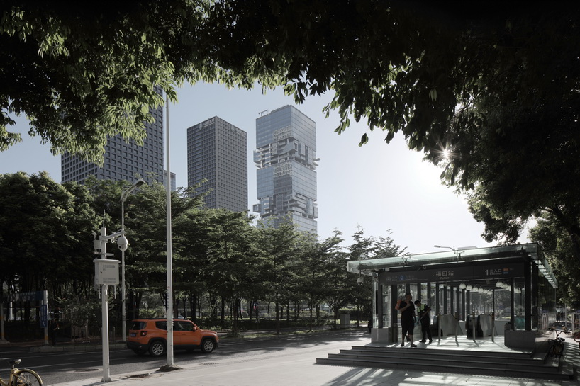 O.H.A unveils new photographs of hans hollein's SBF tower in shenzhen