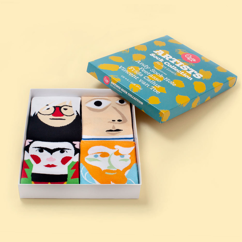 artist sock set lets you wear world famous painters on your feet