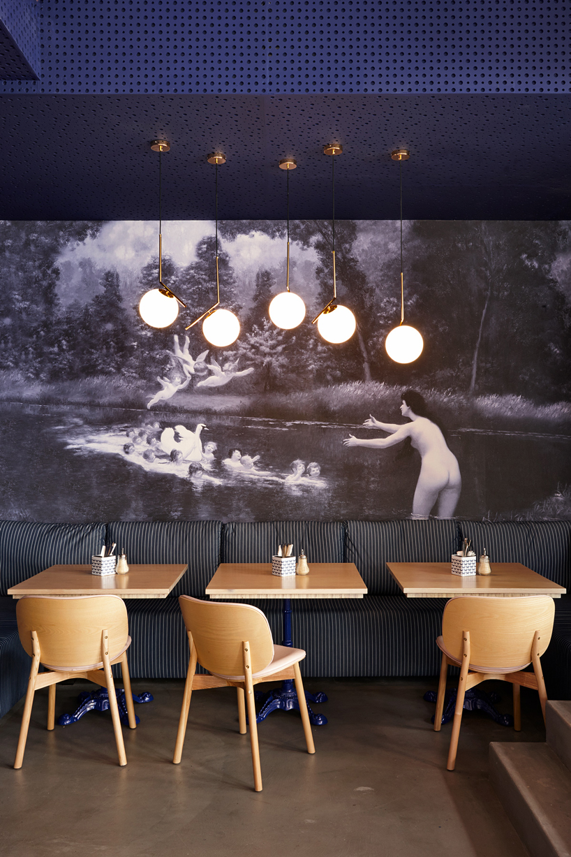 haldane martin's swan cafe, a contemporary take on a traditional parisian creperie