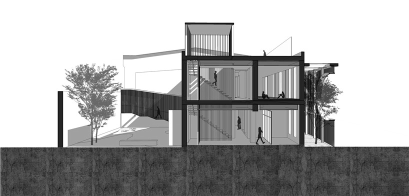 plan ding hui yuan zen tea chamber he wei beijing china designboom